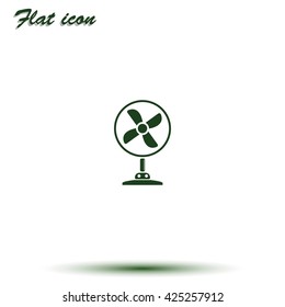 Table fan icon. Air conditioner.