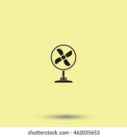 Table fan icon. Air conditioner.