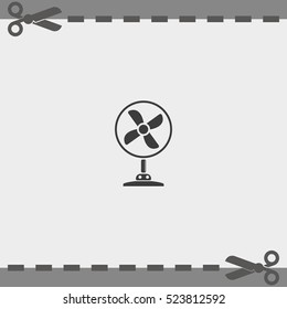 Table fan icon. Air conditioner.