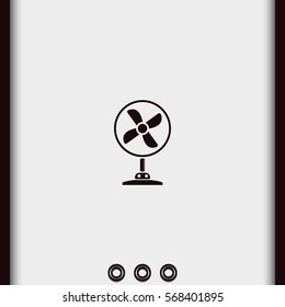Table fan icon. Air conditioner.
