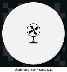 Table fan icon. Air conditioner.