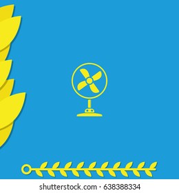 Table fan icon. Air conditioner.