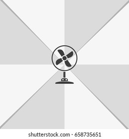 Table fan icon. Air conditioner.