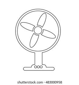 Table fan icon illustration design
