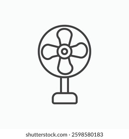 Table Fan icon isolated on white background