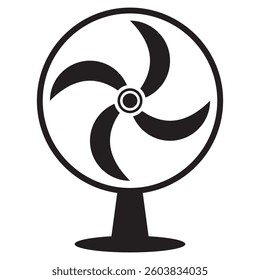 Table fan icon. Table fan icon isolated on white background. Vector illustration.