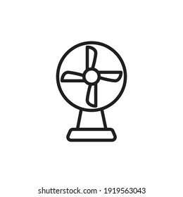 Table Fan icon in vector. Logotype