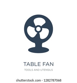 table fan icon vector on white background, table fan trendy filled icons from Tools and utensils collection, table fan vector illustration