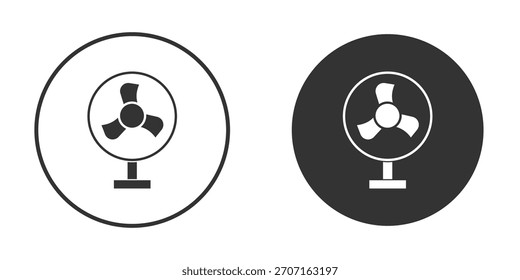 Icono de ventilador de mesa para diseño de Sitio web, logotipo para Web y App.