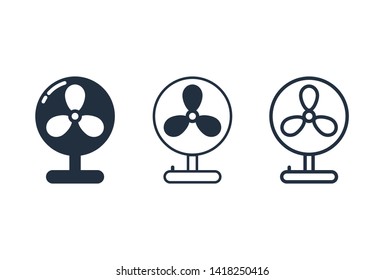 Table fan icon,Vector and Illustration. 