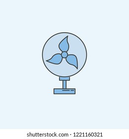 table fan line icon. Element of house hold icon for mobile concept and web apps. Colored table fan line icon can be used for web and mobile