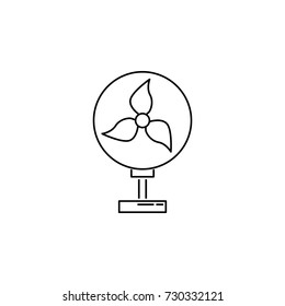Table Fan line icon on a white background