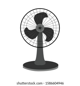 Table Fan simple illustration clip art vector