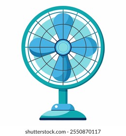 table fan vector icon illustration with white background