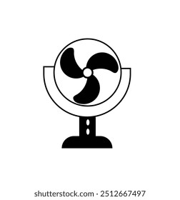 Icono de Vector de ventilador de mesa, diseño moderno EPS 10.