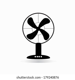 Table Fan Vector Illustration Stock Vector (Royalty Free) 179240876 ...