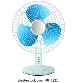 table fan - vector illustration