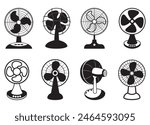 Table Fan Vector For Print, Table Fan Clipart, Table Fan vector Illustration