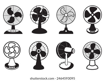 Table Fan Vector For Print, Table Fan Clipart, Table Fan vector Illustration