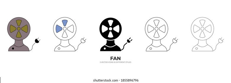 table fan vector type icon