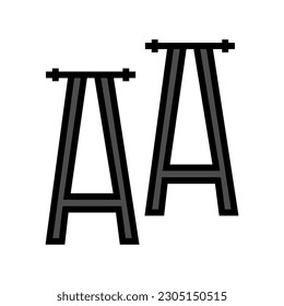 table feet hardware furniture fitting color icon vector. table feet hardware furniture fitting sign. isolated symbol illustration