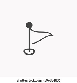 Table flag icon illustration isolated vector sign symbol
