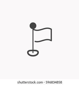 Table flag icon illustration isolated vector sign symbol