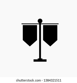 table flag icon vector isolated