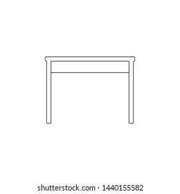 Table flat icon. Element of furniture for mobile concept and web apps icon. Outline, thin line icon for website design and development, app development