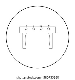 Table football icon in pattern