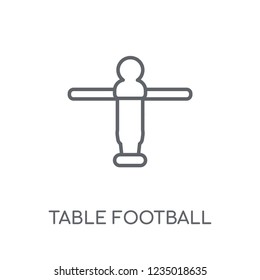 Table football linear icon. Modern outline Table football logo concept on white background from Entertainment and Arcade collection. Suitable for use on web apps, mobile apps and print media.