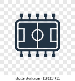 Table football vector icon isolated on transparent background, Table football transparency logo concept