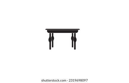 Table furniture logo flat icon