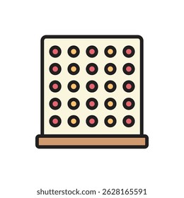 Table Game Connect Four Icon Vector Illustration
