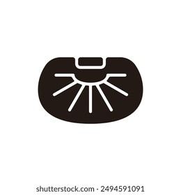 Icono de juego de mesa. Versión de silueta plana.