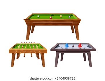 Juegos De Mesa, Fútbol Que Implica Fútbol En Miniatura Parpadeante, Hockey Que Utiliza Un Puck Y Que Requiere Manejo De Palos Con Capacidad