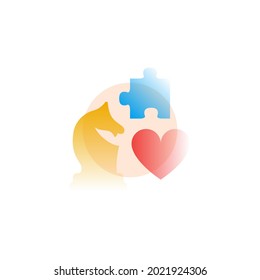 Table games. Vector icon in gradient style