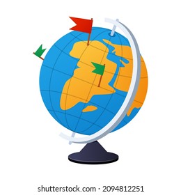 Table globe - modern flat design single isolated icon