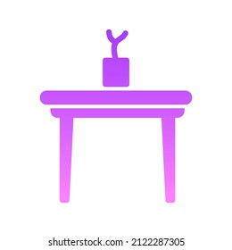 Diseño del icono Gradiente de glifo de tabla I