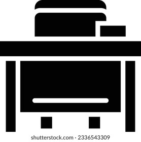 Table Glyph Icon - Single Icon, Vector