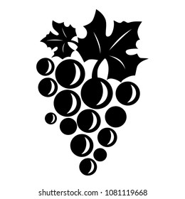 Table grape icon. Simple illustration of table grape vector icon for web