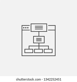 Table graph icon, For business design. - vector