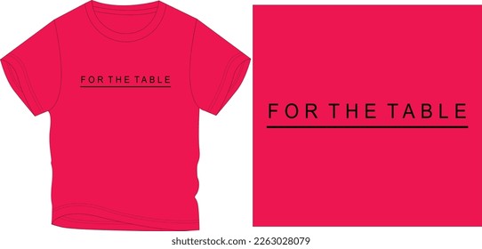 for the table graphic design vector illustration