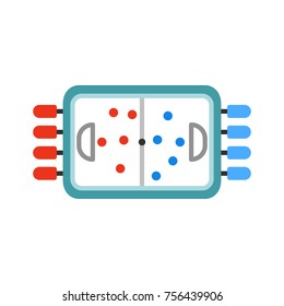 table hockey. vector illustration