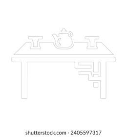table icon black with white background