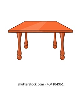 Table icon, cartoon style