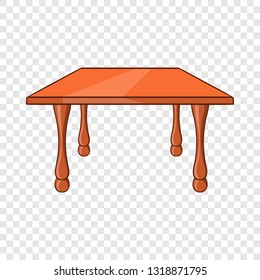 Table icon in cartoon style isolated on background for any web design 