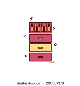 Table icon design vector