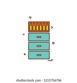 Table icon design vector