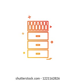 Table icon design vector